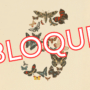 Illustration montrant un grand chiffre 5 formé de papillons rétro, barré en biais par l'inscription rouge « BLOQUÉ » avec le logo DCOD. Ce visuel accompagne l'information majeure : Fable 5 et Mythos 5 suspendus, coupant ainsi l'accès mondial à ces technologies.
